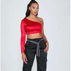 SOLD- BRAND NEW- Satin Top